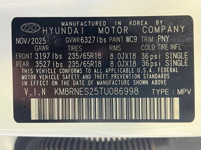 2026 Hyundai PALISADE SEL Premium AWD