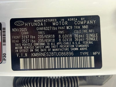 2026 Hyundai PALISADE SEL Premium AWD