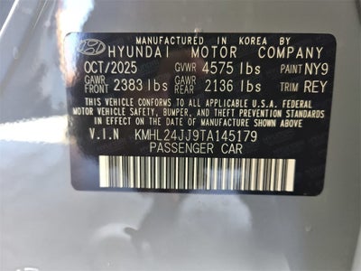 2026 Hyundai SONATA HYBRID Blue