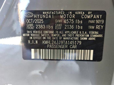 2026 Hyundai SONATA HYBRID Blue