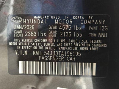 2026 Hyundai SONATA HYBRID Limited