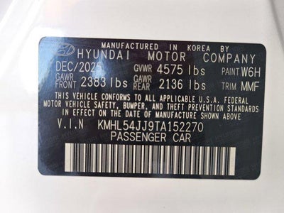 2026 Hyundai SONATA HYBRID Limited