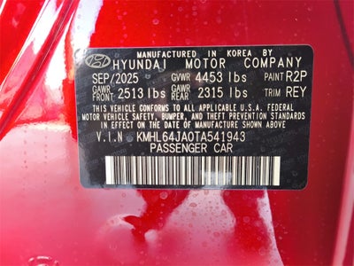 2026 Hyundai SONATA SEL Sport