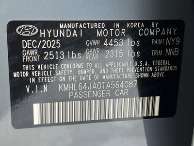 2026 Hyundai SONATA SEL Sport