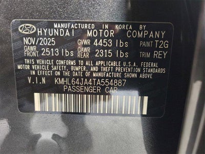 2026 Hyundai SONATA SEL Sport