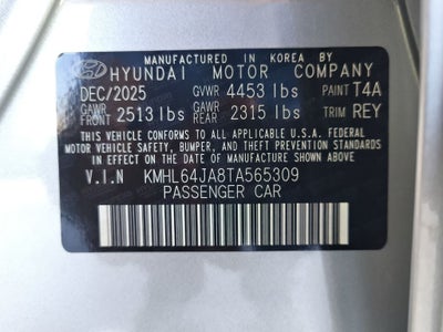 2026 Hyundai SONATA SEL Sport