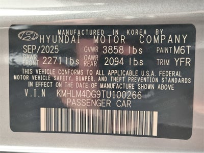 2026 Hyundai ELANTRA SEL Sport