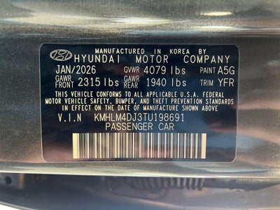 2026 Hyundai ELANTRA HYBRID SEL Sport