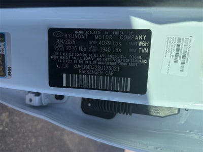 2025 Hyundai ELANTRA HYBRID Limited