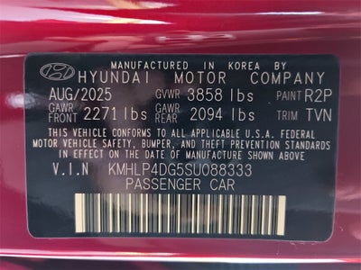 2025 Hyundai ELANTRA Limited