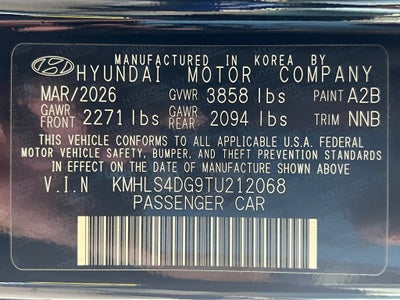 2026 Hyundai ELANTRA SEL Sport Premium