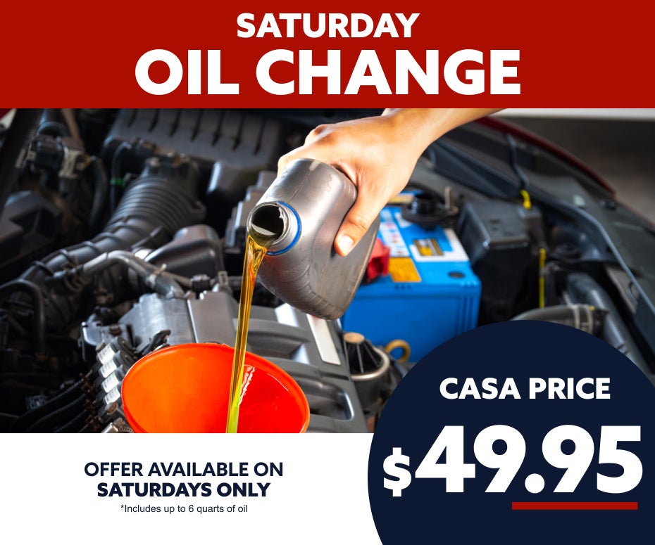 Saturday Oil Change Special